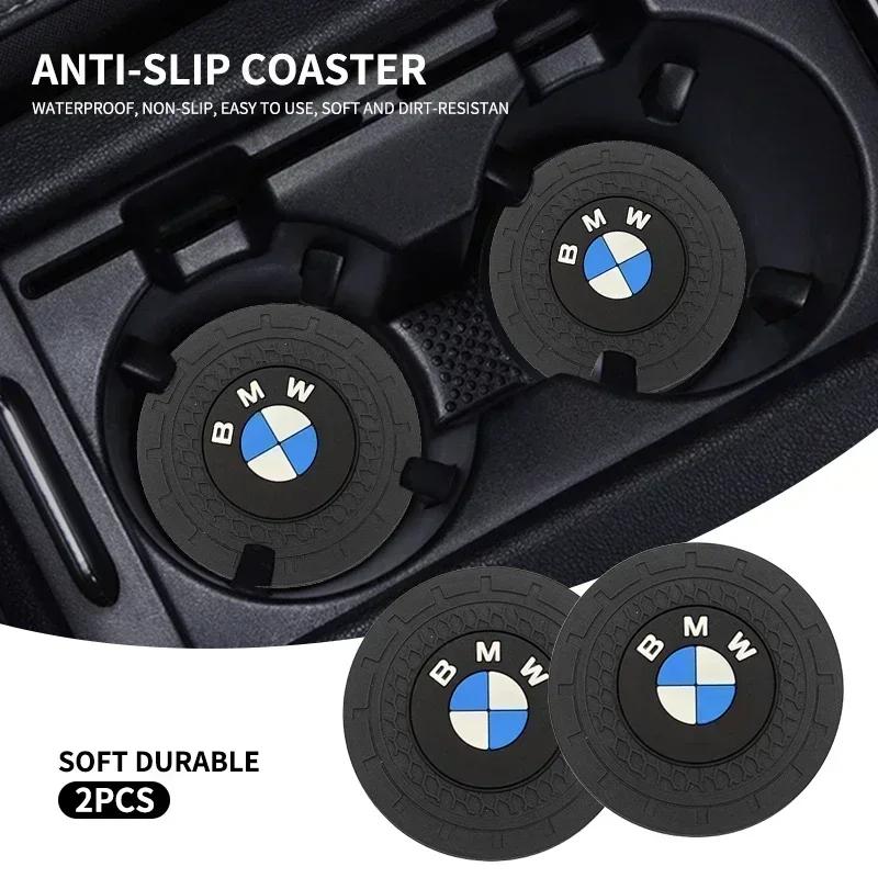 E90 Auto Für BMW 2 Stück Auto-Getränkeuntersetzer Wasserbecherhalter Polster Becherhalter-Schlitz Rutschfeste Matte Für bmw e46 e39 e90 e60 e30 f10 f11 f20 f30 g20 g