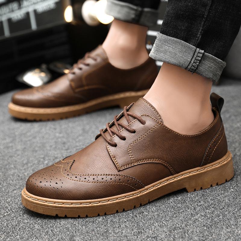 New Men's Oxford Luxury Casual Fashion Breathable Formal Classic Business Leather Shoes Fashion Casual Shoes