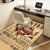 Office Carpet: Monkey D. Luffy Wanted Poster Sofa Rug Chair Mat for Protection