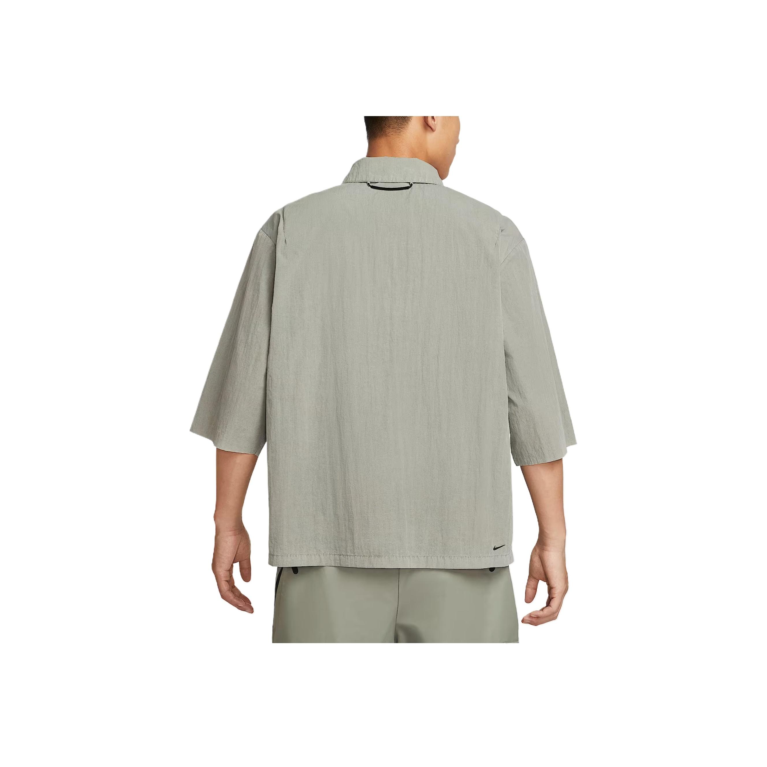 Nike Swoosh Tech Soft Comfortable Simple Versatile Short Sleeve Shirt Men Shirts Army-Green HJ2955-320 M