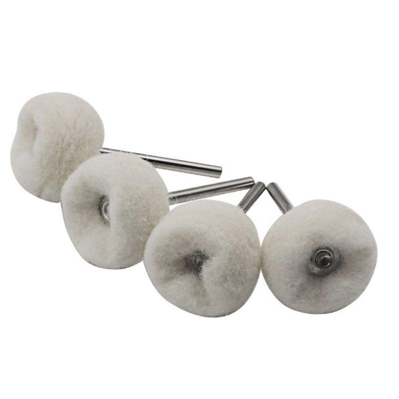 5Pcs 3Mm Shank Wool Felt Polishing Wheel Abrasive Brush Grinding Buffing Wheel