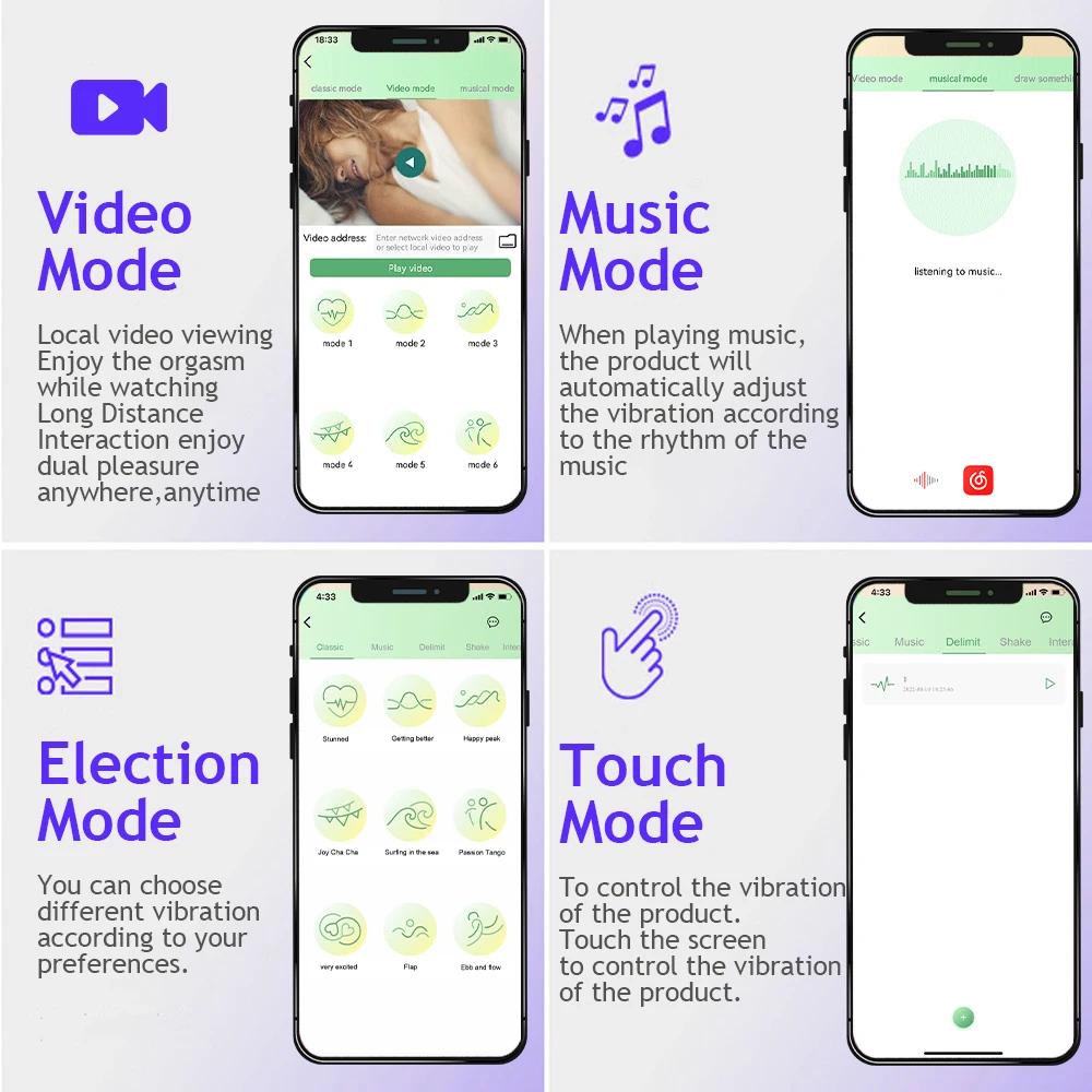 Wireless Bluetooth Vibrating Anal Plug Men Prostate Massager App Control Male Butt Plug Vibrator Adult Sex Toy for Women