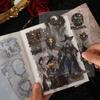 20-Sheet Vintage Dark Halloween Style Sticker Book Gothic Decor for Hand Account Scrapbook Album