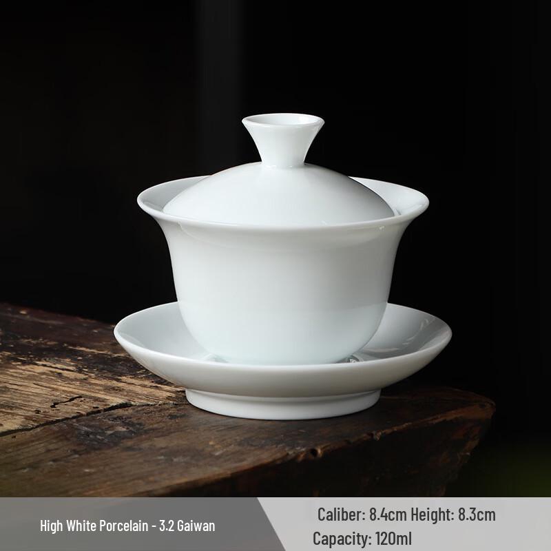 

High White Porcelain Gaiwan