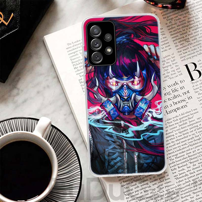 Japanese Style Anime Girl Phone Case For Samsung Galaxy A15 A14 A54 A13 A53 A12 A52S A55 A22 A23 A24 A32 A33 A34 A25 A35 A03S A0