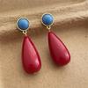 Modern Minimalist Drop Earrings Elegant Pendant Earrings Resin Alloy Texture Suitable for Everyday Stylish Outfits