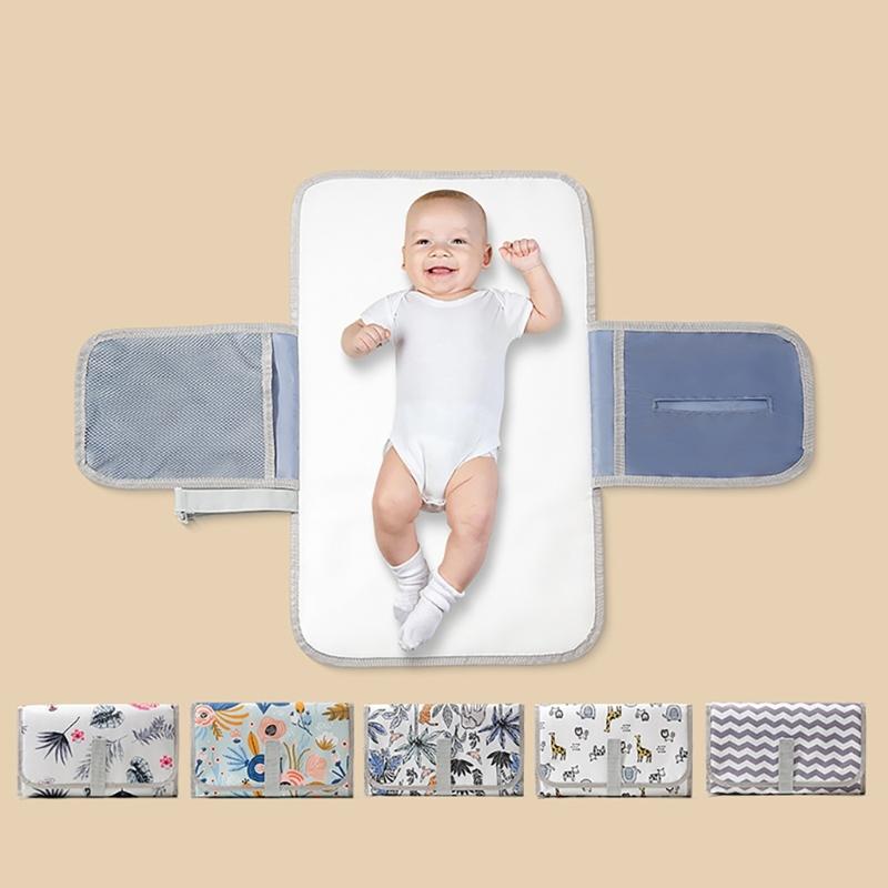 Travel Friendly Infant Changing Mat Super Absorbent Watertight Baby Diaper Changing Pad Multifunction Mom Bag for Pram
