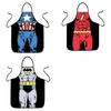 Kitchen Women Men Bib Aprons Comic Superhero Costume Apron Gift Funny