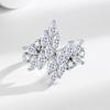 Silve Gorgeous Shiny Stone Zircom Ring For Women Engagement Wedding High Quality Fine Jewelry
