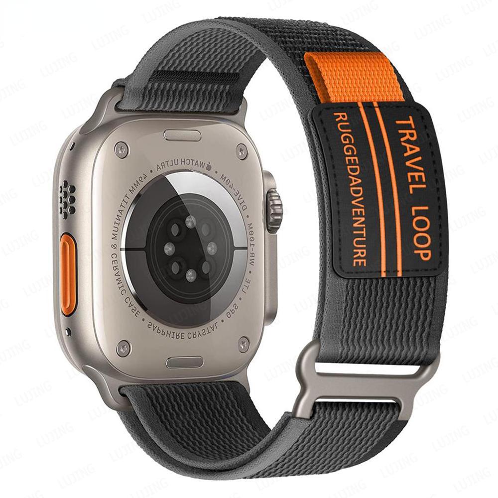 

Ремешок Trail Loop для Apple Watch Ultra series 8, 7, 6, 5, 4, 3, ремешок для часов, браслет, ремешок iWatch, ремешок 44/45/40/49/41/38/42 мм 42 44 45 49mm-ML