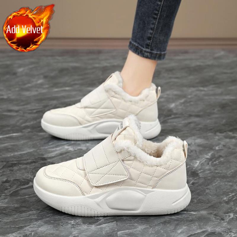 Waterproof Platform Leather Round Toe Women s Snow Boots Winter Padded New Rock High Quality 2026 Novelty in Ladies Shoes Sale 35 3970₽