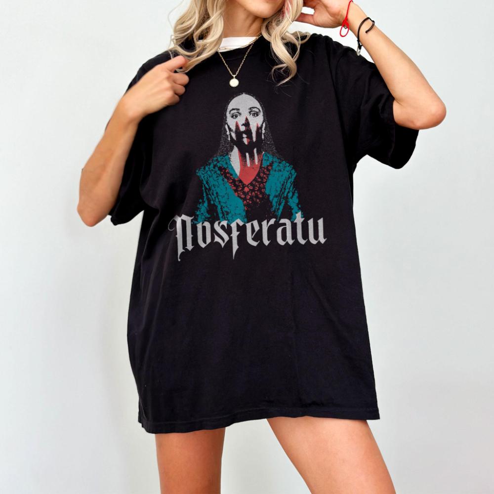 Nosferatu TShirt Robert Eggers Horror Tee Gothic Vampire Shirt FanInspired Cult Tee Movie Lover Gift Birthday Gift Movie Shirt M