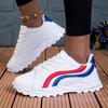 TUINANLE Sneakers Women Punk Board Shoes Breathable Flat White Shoes