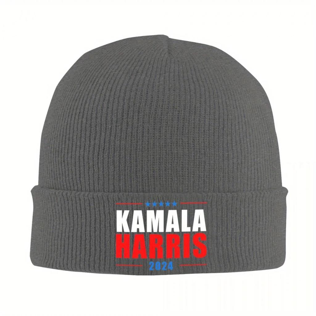 Neue Kamala Harris Madam Präsidentin Strickmütze Beanie Herbst Wintermütze Warme Hip Hop Kappe Für Unisex Damen