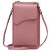 Korean Style Women's Crossbody Mini Phone Bag with Buckle