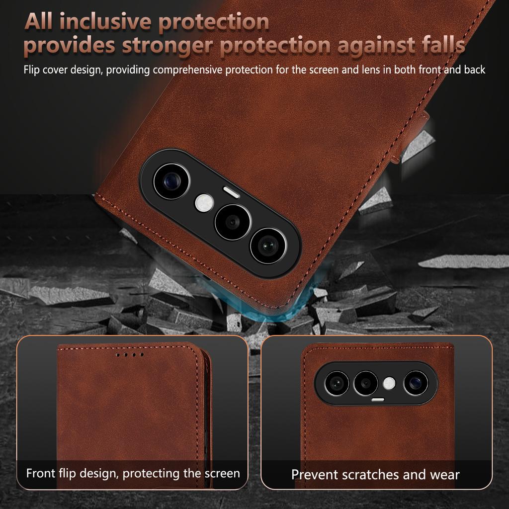 EUCAGR Wallet Stand Magnetic Flip PU Leather Case For Vivo S50 Pro Mini 5G Shockproof Holder Pocket Cover For Vivo S50Pro Mini