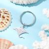 Sea Ocean Whale Pendant Stainless Steel Charms Keychains Accessories Trendy Jewelry Keyrings For Women Girl Decor Kids Gifts