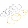 10/20pcs 15-50mm Stainless Steel Big Circle Wire Hoops Loop Earrings Ear Hoops for DIY Dangle Earring Jewelry Making Supplies