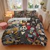 Set Biancheria da Letto a Tema The Nightmare Before Christmas da 3 Pezzi, Include 1 Copripiumino e 2 Federe, Senza Imbottitura, Morbido e Confortevole per Camera da Letto di Casa