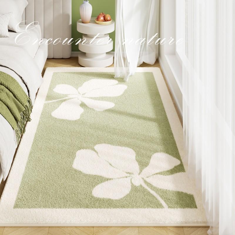 Imitation Cashmere Fresh Household Absorbent Anti-Slip Bedroom Bed Blanket Living Room Rug Fully Carpeted Home Decoration
