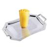Stainless Steel Storage Tray Metal Elegant Organizer Multifunction Trays for Fruit Candy Dessert Pastry Cookie Biscuit