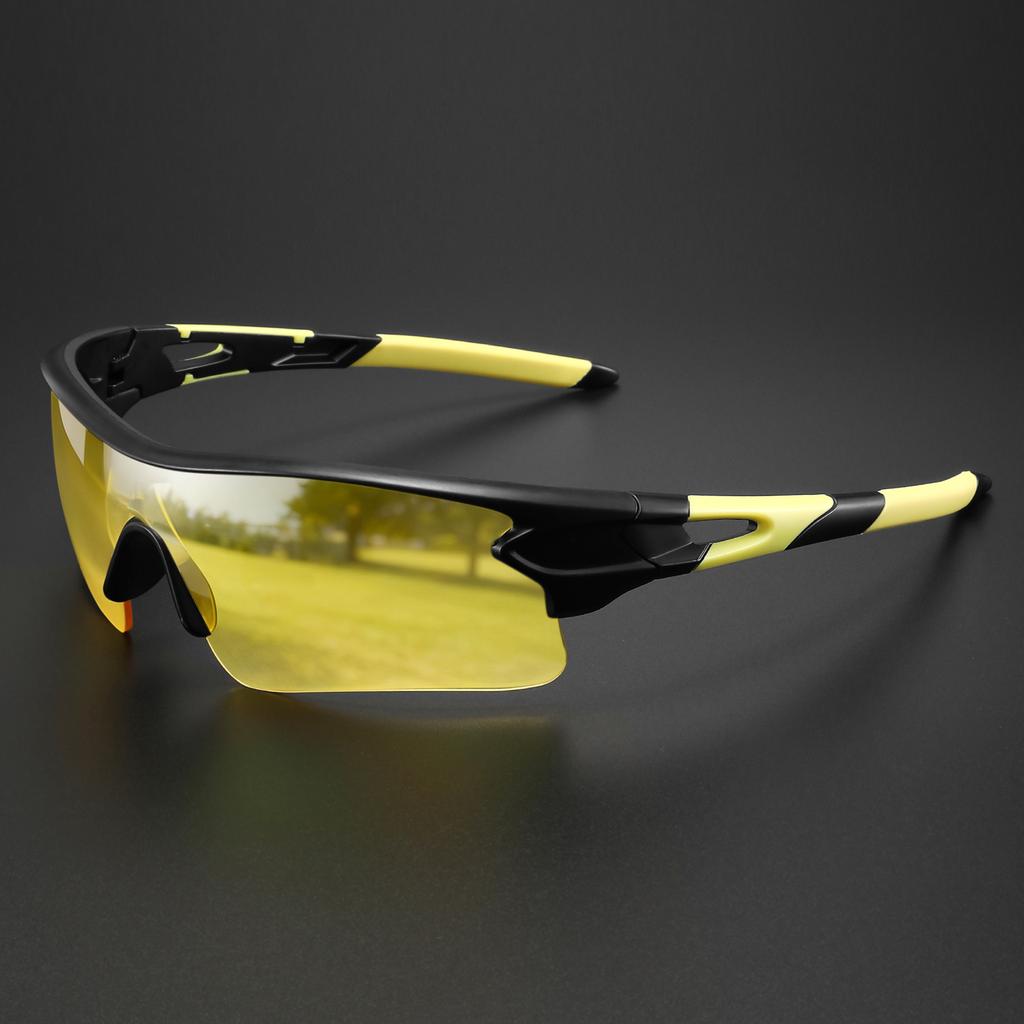 Classic Sports Sunglasses with One-Piece Wraparound UV400 Lens - Unisex Comfort Fit for Cycling, Running, Hiking & Outdoor
