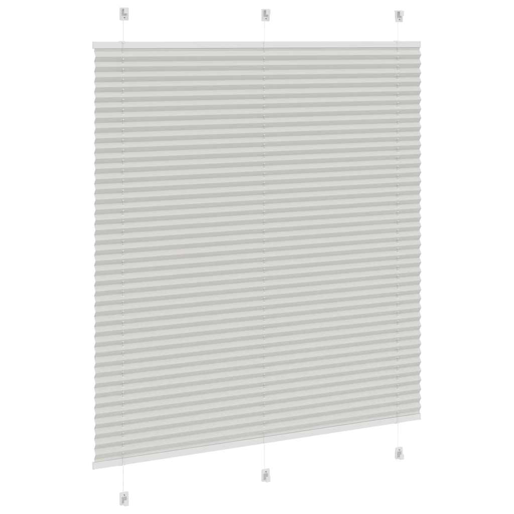 Pleated Blind Light Grey 120 X 150 Cm Fabric Width 119.4 Cm Polyester