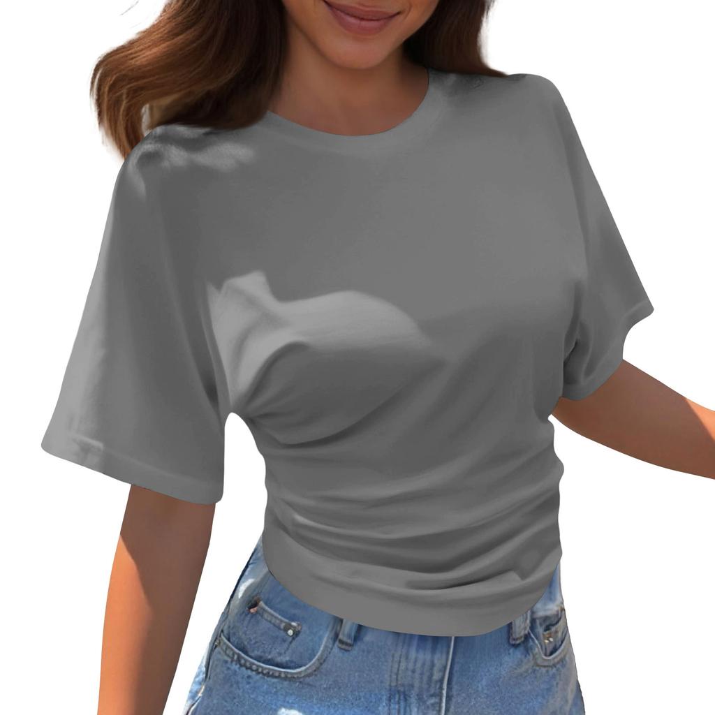 Women's Round Neck  Loose Lightweight Spring/Summer Top