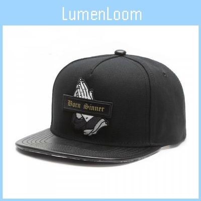 Sinner Cap Black Prayer Baseball Hat With Breathable Cotton For Casual Summer Wear