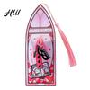 Acrylic Bookmark Stained Glass Art Bookmark, Halloween Dark Aesthetic Book Mark, Transparent Reading Gift Accessory Page Marker with Tassel, Gifts for