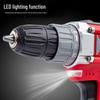 TUOHE 12V Cordless Electric Screwdriver Drill Kit CN Plug (adapter Included)