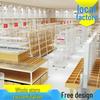 Steel-Wood Display Rack for Stationery, Baby & Maternity Items, Bags, Cosmetics, Clothing, and Toys