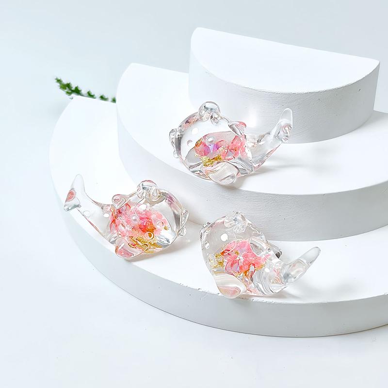 

1 шт. мультяшный светящийся дельфин микропейзаж светящаяся миниатюрная статуэтка дельфина в горшке мини-сад кукольный домик украшение