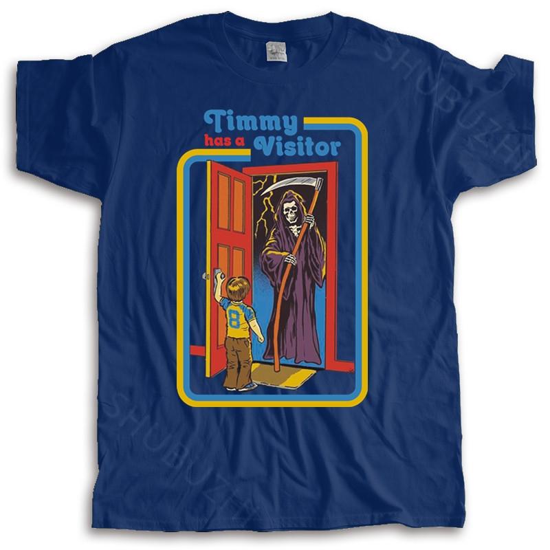 

Hot sale men brand t shirt summer cotton tshirt men tshirt summer tops Timmy has a Visitor TShirt S