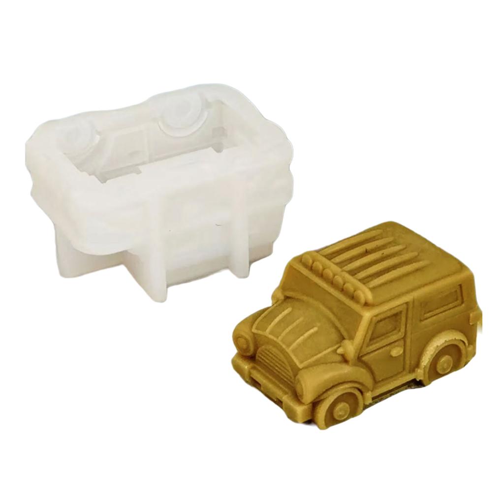 Autobus Auto Pryskyřičné Formy Autobus Auto Tvarované Formy na Svíčky pro Výrobu Svíček Mýdla Čokoládového Dortu Fondán Pokojové Dekorace DIY Řemeslo