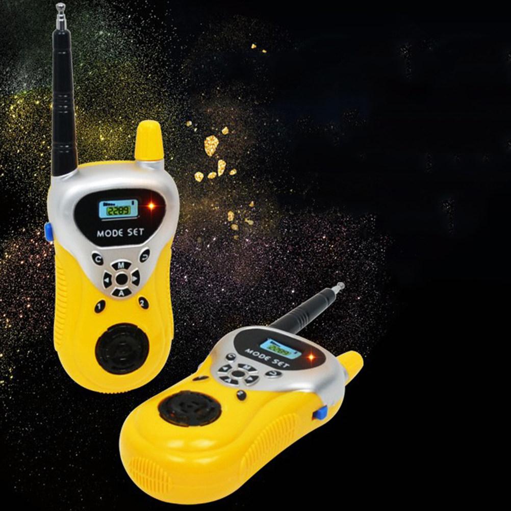2 Stück Kinder Walkie-Talkie Handfunkgerät mit Sprachfunktion Tragbares Outdoor-Gerät für Kinder