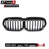 Glossy Black Front Grille for 2020-2022 BMW X1 F48, Single-Line Style
