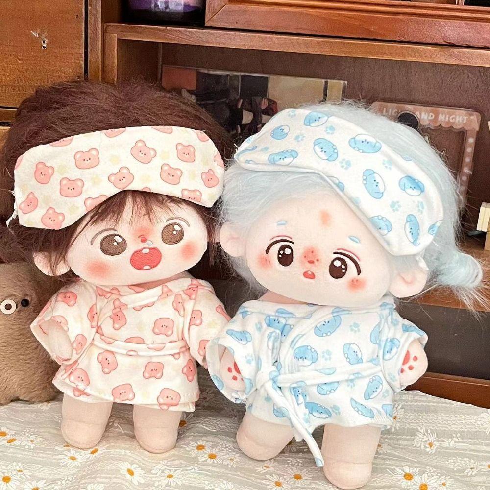 Hem Shorts Aufnäher Puppenkleidung Puppenzubehör Für Baumwolle 20cm Puppe Pyjama Anzug Foto Requisiten Cartoon Mini Bluse Hosen Set