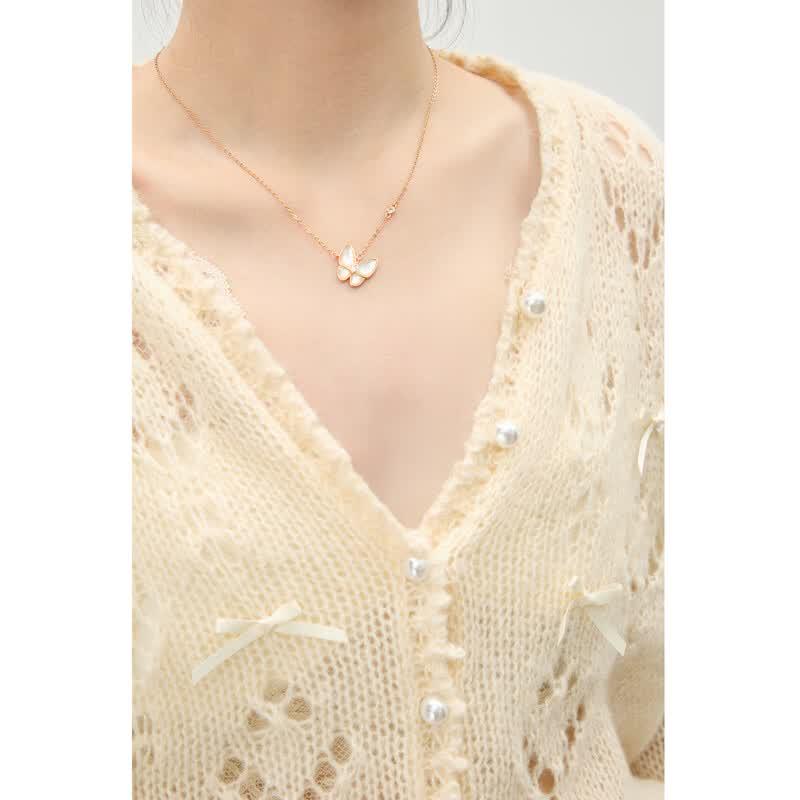 Autumn Water Lady Gentle V-Neck Knitted Cardigan