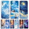 Case For Samsung A56 A36 A26 A16 A14 A12 A22 A32 5G A34 A42 A52 A54 A50 A70 A40 A20S A04S A06 Cover Landscape Winter Light Snow