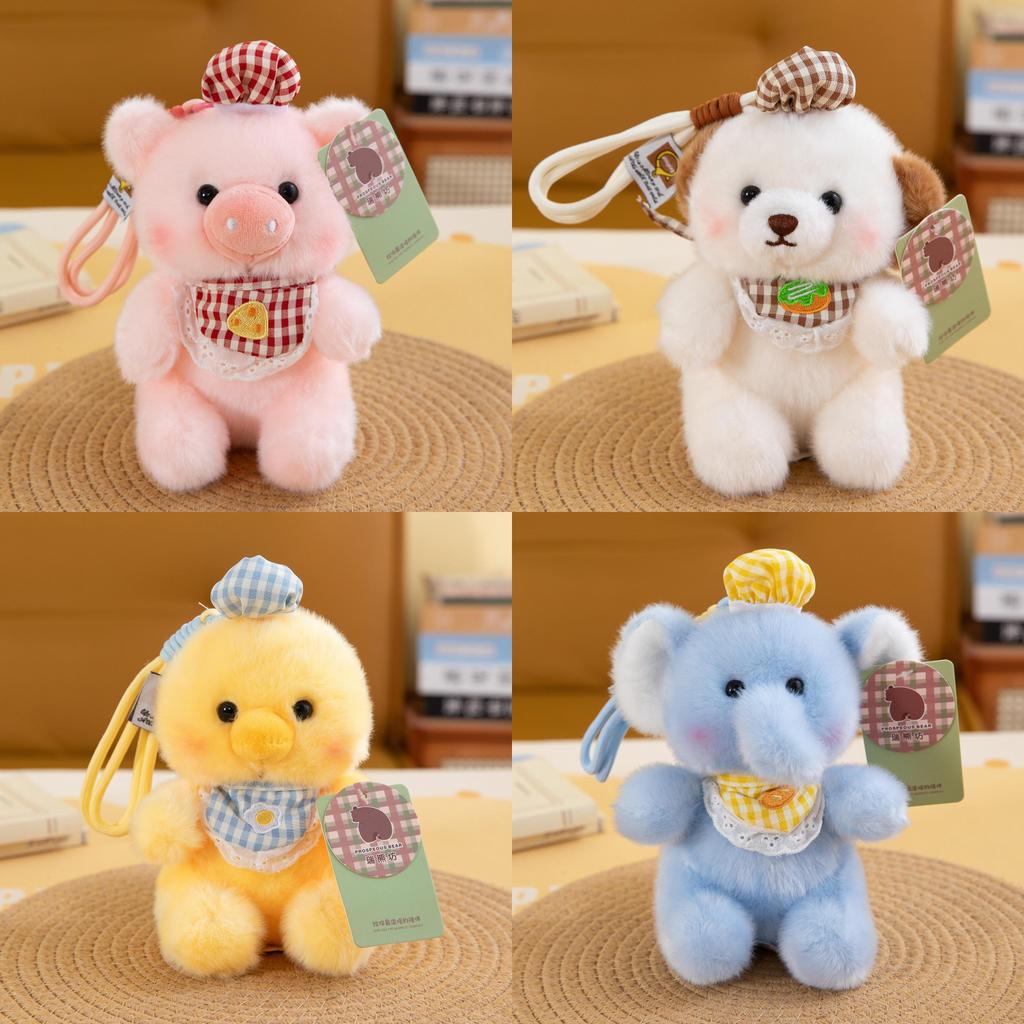 Cute Plush Animal Keychain With Chef Motif For Graduation And Birthday Gifts
