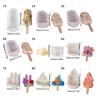 Silicone Popsicles Maker Flower Shape Popsicles Molds Ice Cream Molds Silicone Texture Dessert Supplies for Dessert