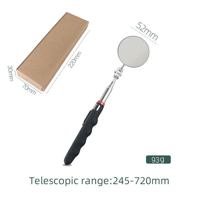 1.5 lb Telescopic Magnetic Pickup Tool with Light, Strong Magnet, Extendable Round & Square Mirror, Auto Repair Flashlight Head