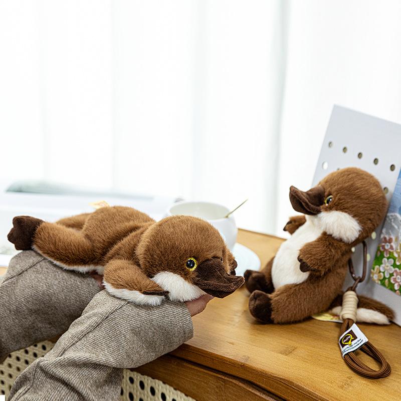 Palm Treasure Series Plush Toy Doll Cute Hippo Simulation Animal Children's Cartoon Doll Keychain