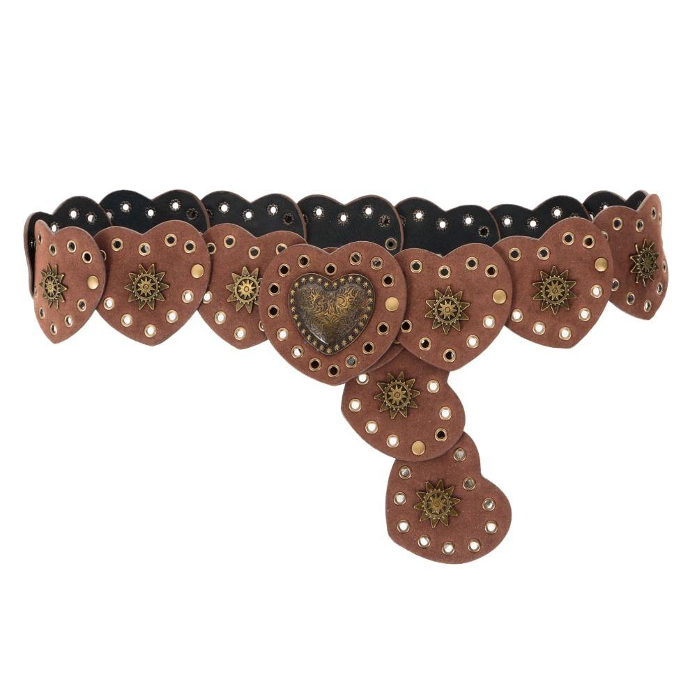Exaggerated Cowboy Hollow Belt Y2K Wide Disc Belt Y2K Hollow Disc Belt Disc Belt  for Women