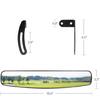 Wide View Rear View Mirror For Golf Carts With hard Plastic Frame And Transparent Glass