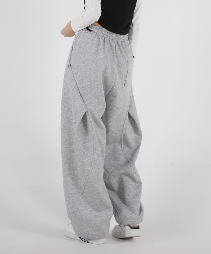 UMM Women'S Side Curve Cut Wide Fit String Pants 3 Colors