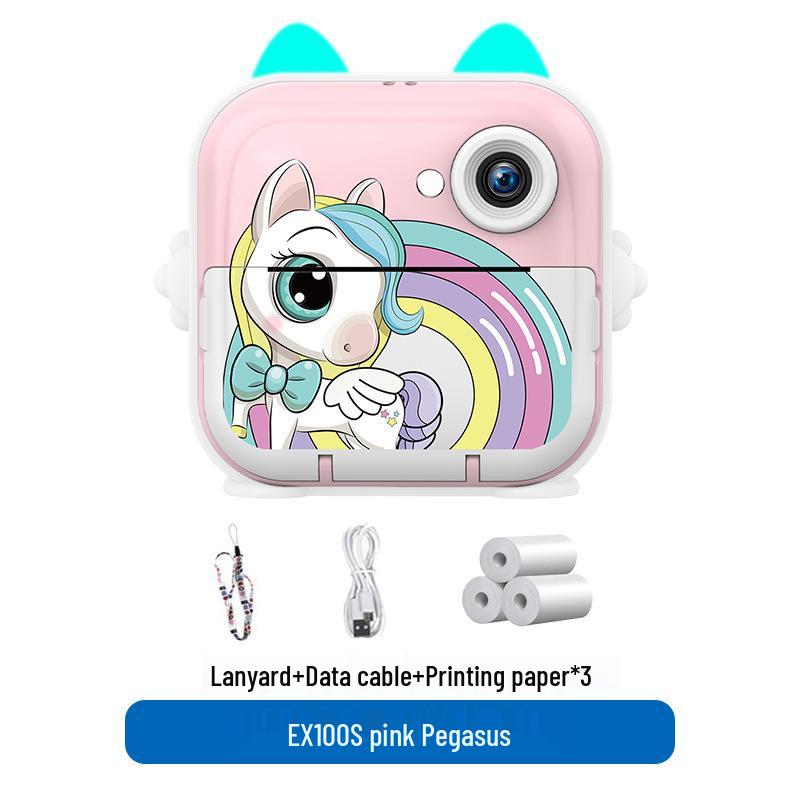 Children's Bluetooth HD Mini Polaroid Camera - Instant Print, Holiday Gift for Students
