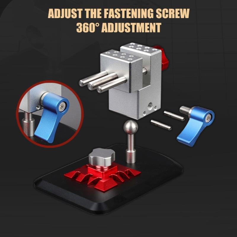Compact Multiple Angle Adjustable Holder Fixtures For Crafting Work DIY Projects Featuring Metal Material And Small Size