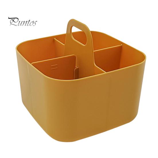 Stackable Desk Organizer Storage Box with Handle Large Capacity Multiple Compartments Pencil Holder Caddy Organizer